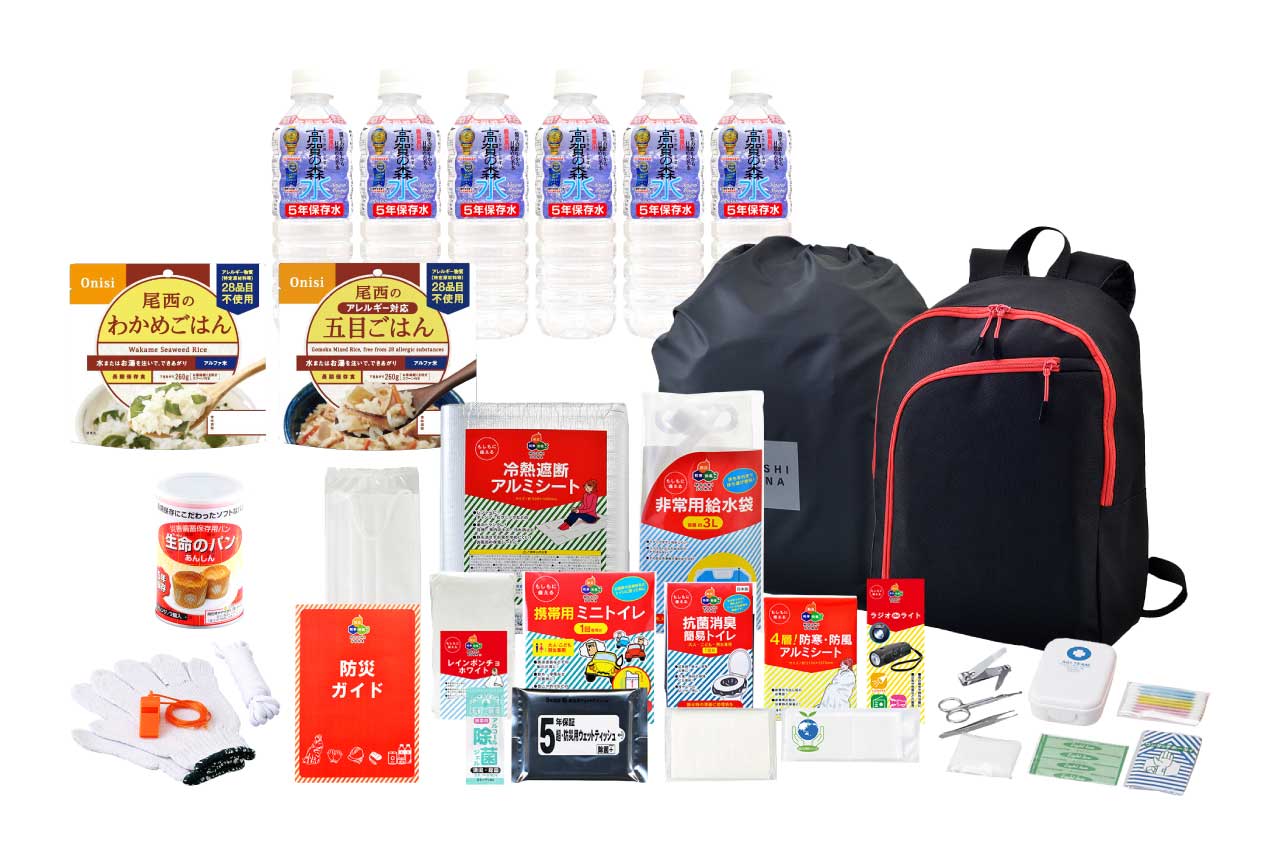 防災リュックセット 約1日分の非常食